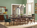 Hooker Furniture Charleston Rectangle Leg Dining Table w-2-22in Leaves in Black Cherry