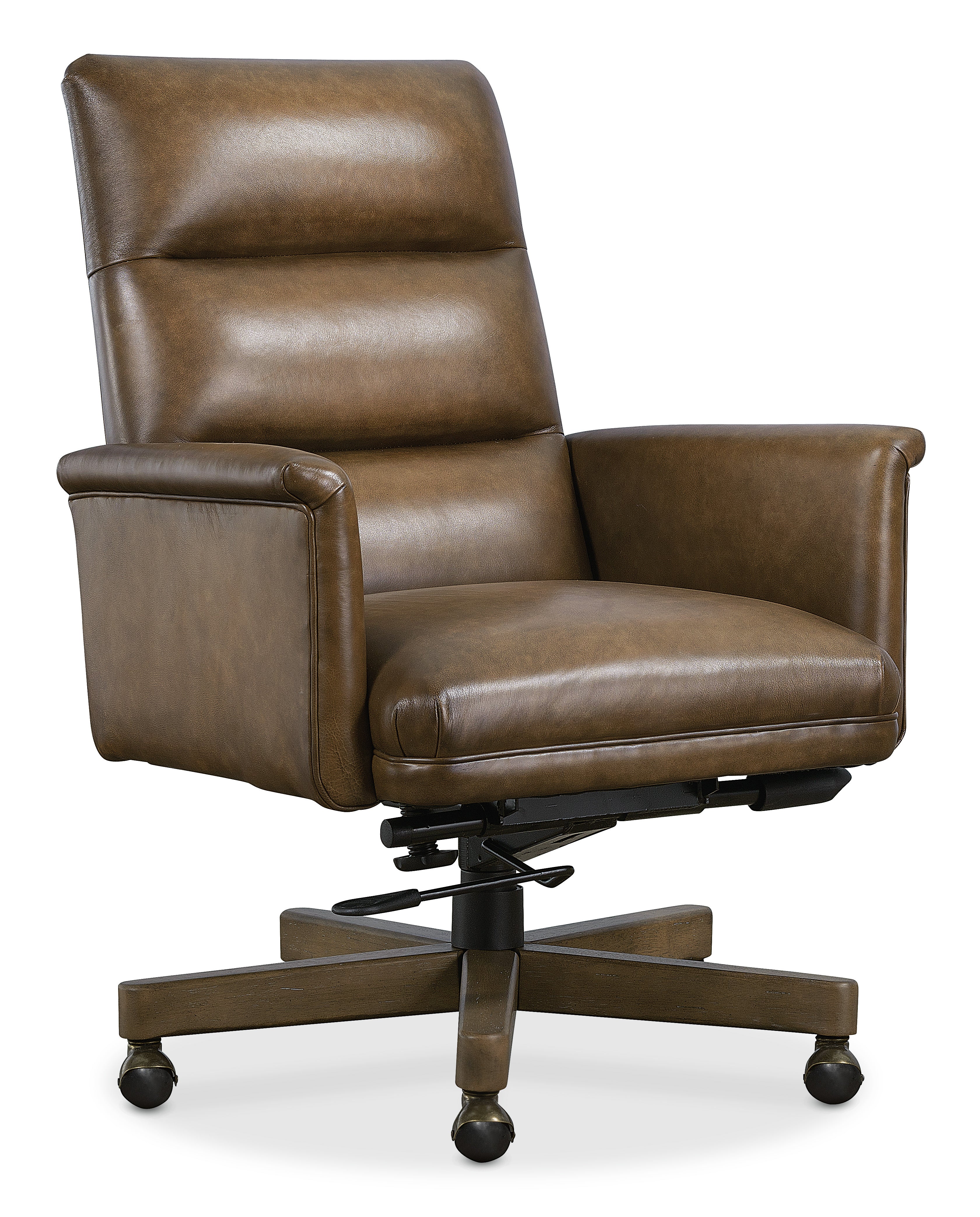 Hooker Furniture Starling Executive Swivel Tilt Chair in Brown