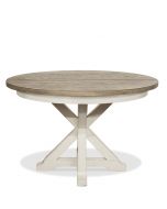 Riverside Myra 48 inch Round Dining Table in Two Tone
