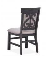 Bellamy Peppercorn Dining Side Chair with Upholstered Seat and Back set of 2