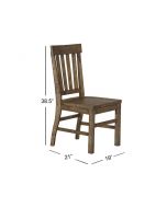 Willoughby Weathered Barley Dining Side Chair Set of 2