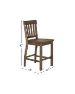 Willoughby Weathered Barley Counter Chair