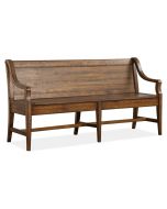 Bay Creek Toasted Nutmeg Bench with Back