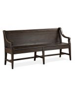 Westley Falls Graphite Bench with Back