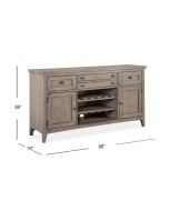 Paxton Place Dovetail Grey Buffet/Server
