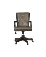 Bellamy Peppercorn Fully Upholstered Swivel Chair