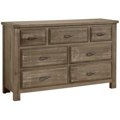 Artisan & Post Maple Road Seven Drawer Triple Dresser in Weathered Gray