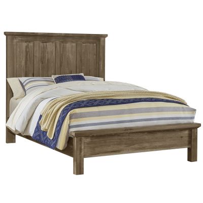 Artisan & Post Maple Road Queen Mansion Bed with Low Profile Footboard in Weathered Gray
