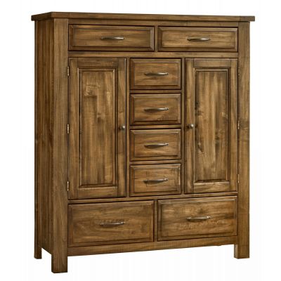 Artisan & Post Maple Road Eight Drawer and 2 Doors Sweater Chest in Antique Amish