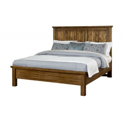 Artisan & Post Maple Road Queen Mansion Bed with Low Profile Footboard in Antique Amish