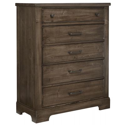 Artisan & Post Cool Rustic Five Drawer Chest in Mink