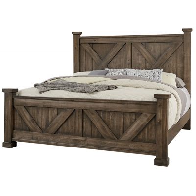Artisan & Post Cool Rustic King X Bed in Mink