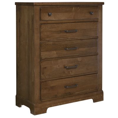 Artisan & Post Cool Rustic Five Drawer Chest in Amber
