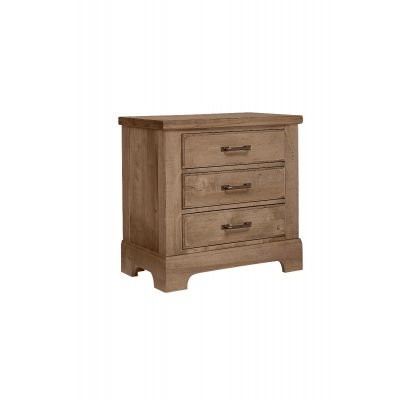 Artisan & Post Cool Rustic Three Drawer Nightstand in Natural