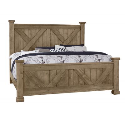 Artisan & Post Cool Rustic King X Bed in Natural