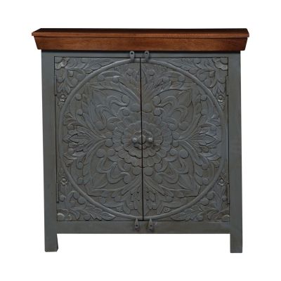 Liberty Furniture 34 Inch Warm Nutmeg Finish Two Door Accent Cabinet