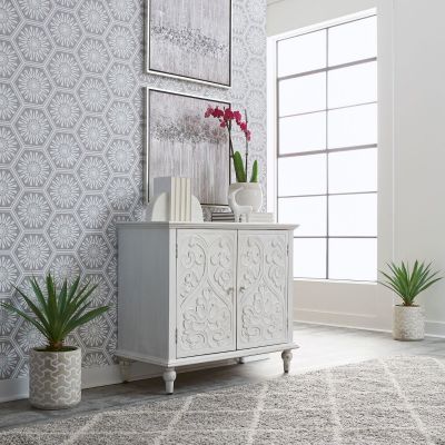 Liberty Furniture Chalky White Two Door Accent Cabinet