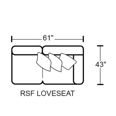Denali 4378 RSF Loveseat