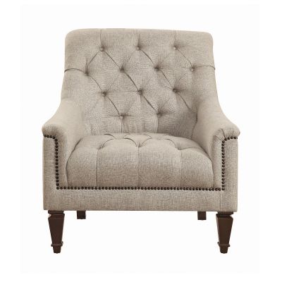 Avonlea Sloped Arm Upholstered Chair Grey Hackensack