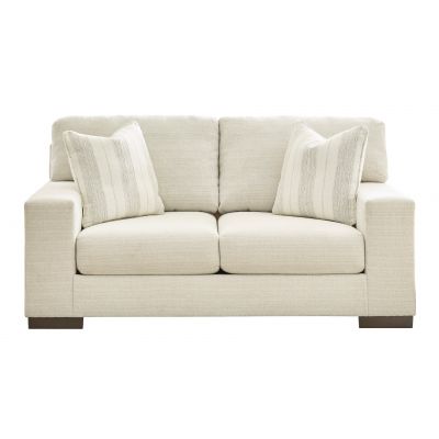 Silsa Two Seater Loveseat Couch in Off White
