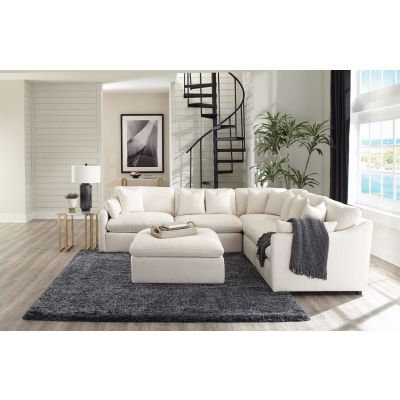 Carson Cushion Back Off White Sectional