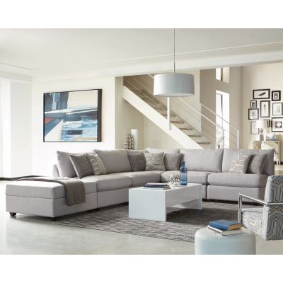Derby Modular Sectional in Grey Performance Fabric