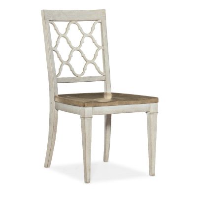 Hooker Montebello White Wood Seat Side Chair