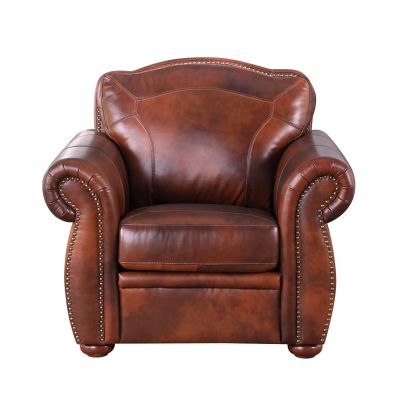 Leather Italy Arizona Leather Sofa Chair in Marco Leather