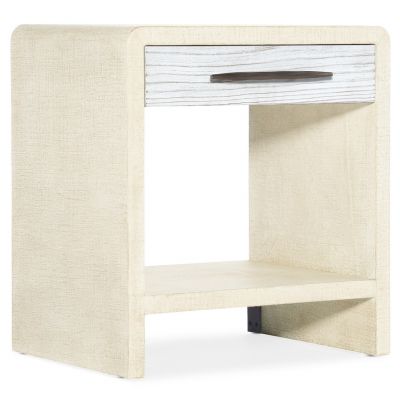 Hooker Cascade White One-Drawer Nightstand in Two tone