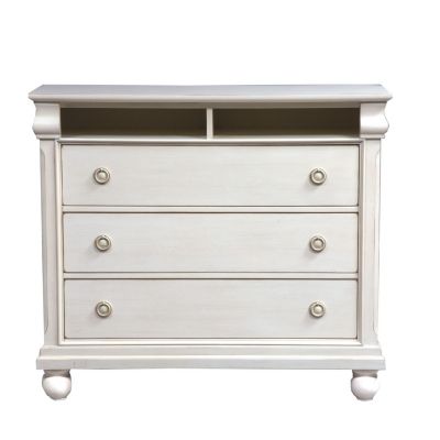 Liberty Furniture Rustic Traditions II White Media Chest