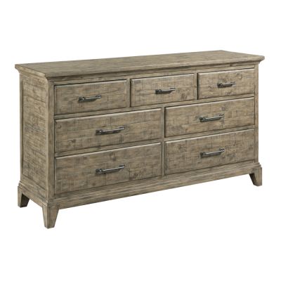 Kincaid Plank Road Farmstead Seven Drawer Dresser in Natural Finish