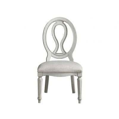 Universal Summer Hill French Gray Pierced Back Side Chair 