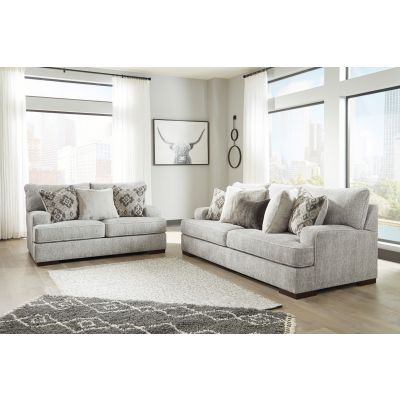 Cadro Living Room Set in Gray Fabric