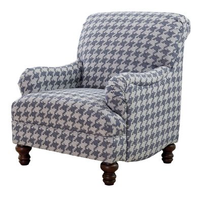 Wane Cushion Back Upholstered Accent Chair in Light Grey