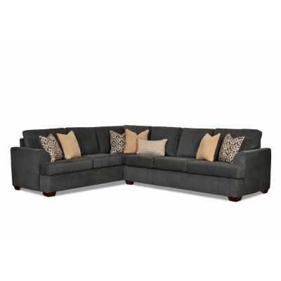 Atwood Dalton Two Piece Living Room Section in Charcoal