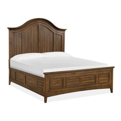 Bay Creek Toasted Nutmeg Arched Storage Bed