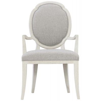 Bernhardt Allure Manor White Dining Arm Chair