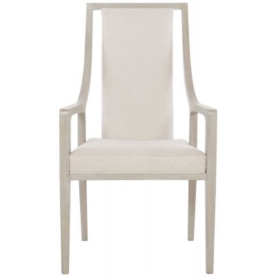 Bernhardt Axiom Linear Gray Slat Back Dining Arm Chair