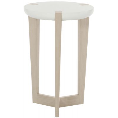 Bernhardt Axiom Linear Gray and Linear White Accent Table