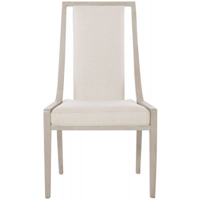 Bernhardt Axiom Linear Gray Slat Back Dining Side Chair