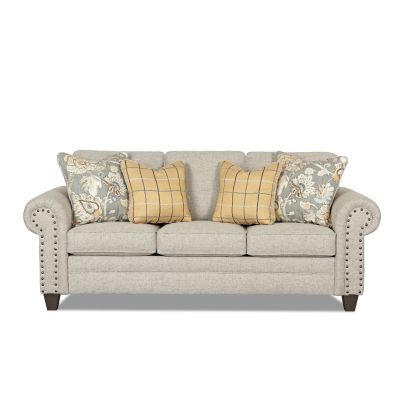 Crown Point Three Seater Sofa Couch in Biscotti