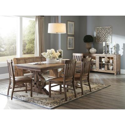 Willoughby Weathered Barley Extendable Dining Room Set
