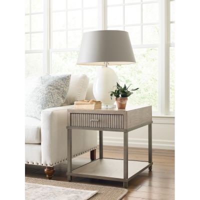 American Drew West Fork Light Brown Bailey End Table