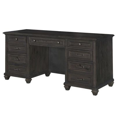 Sutton Place Weathered Charcoal Credenza Desk