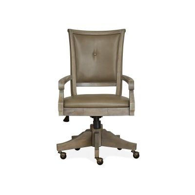 Lancaster Dovetail Grey Fully Upholstered Swivel Chair