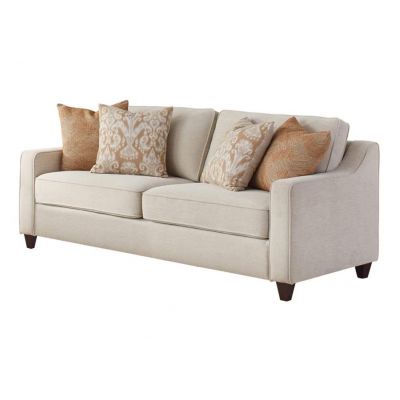 Jennifer Two Seater Moden Sofa Couch in Beige