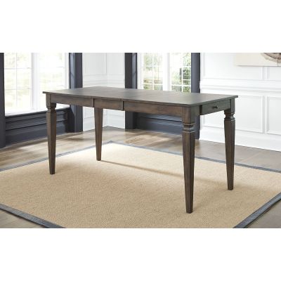 A-America Kingston 62 Inch Extendable Counter Height Dining Table in Dark Brown
