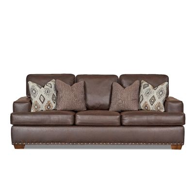 Lawrence Three Seater Sofa Couch in Espresso