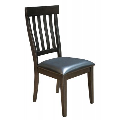 A-America Mariposa Slatback Dining Side chair in Gray brown Set fo 2