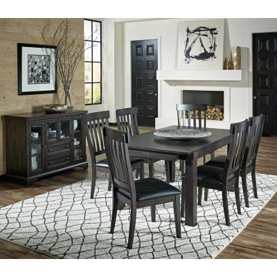 A-America Mariposa 64 Inch Gray brown Extendable Dining Table